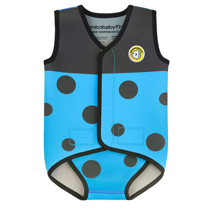 Mambobaby Blue Ladybug Baby Thermal Wetsuit