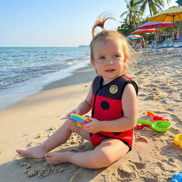 Mambobaby Red Ladybug Baby Thermal Wetsuit