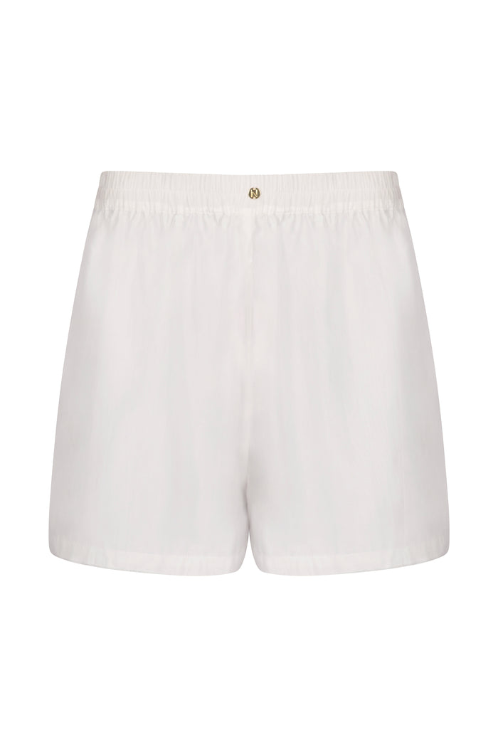 Martinique Soft Sheen Cotton Short in White