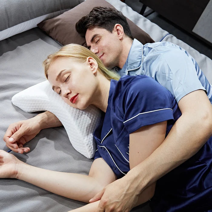 Memory Foam Travel Pillow for Couples Comfort & Support