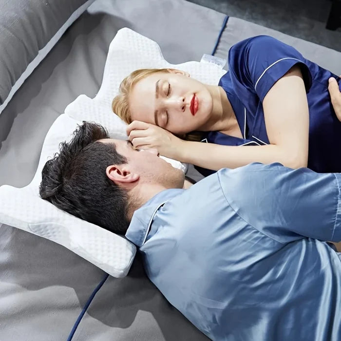 Memory Foam Travel Pillow for Couples Comfort & Support