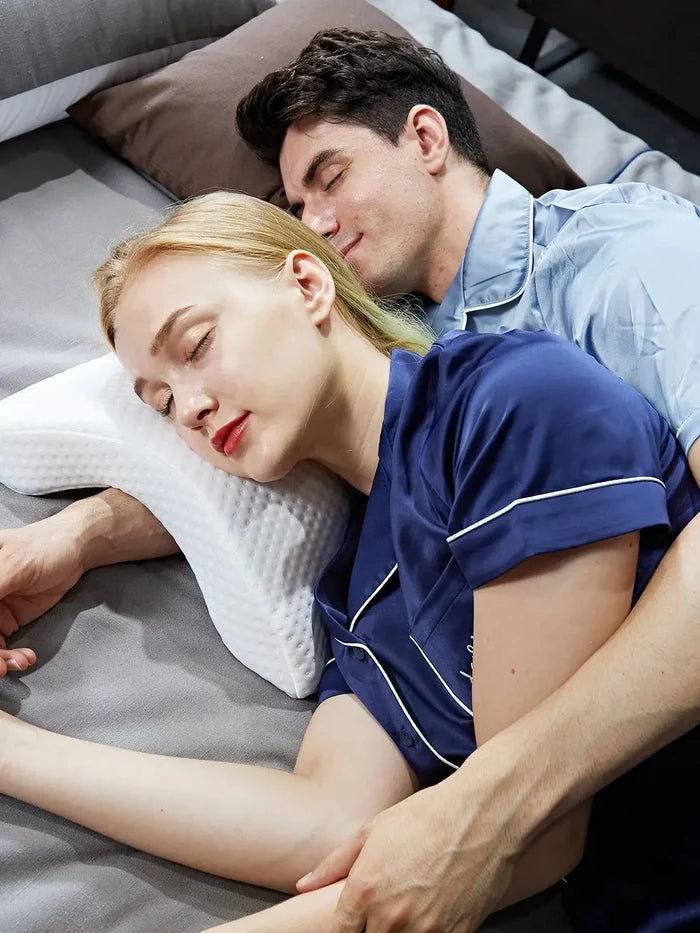 Memory Foam Travel Pillow for Couples Comfort & Support