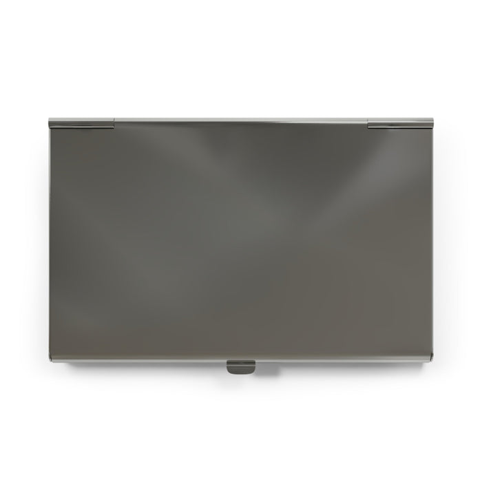 Mermaid Business Card Holder - Embrace Mermaid Dreams Polished Silver Metal Card Case with Mermaid and Dolphin Design, Mermaid Gift for Her