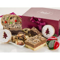 Merry Christmas Bakery Sampler gift box with assorted cookies and decorated pastries