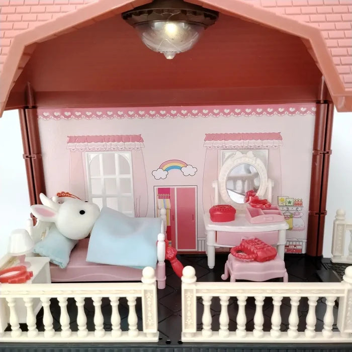 Miniature Dollhouse Princess Castle – Creative Pretend Play