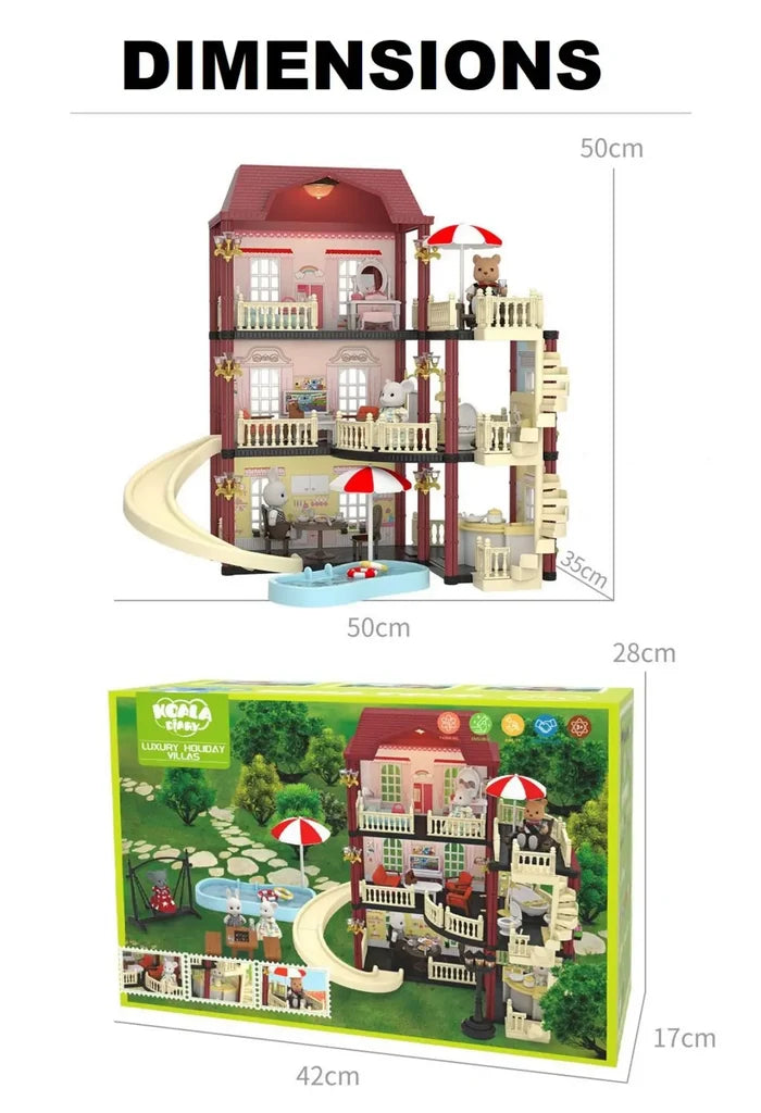 Miniature Dollhouse Princess Castle – Creative Pretend Play