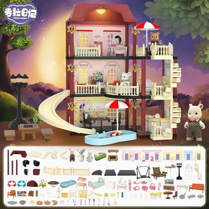 Miniature Dollhouse Princess Castle – Creative Pretend Play