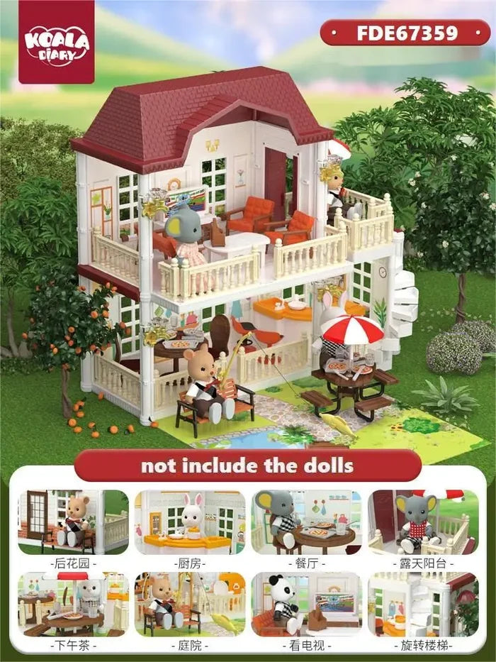 Miniature Dollhouse Princess Castle – Creative Pretend Play