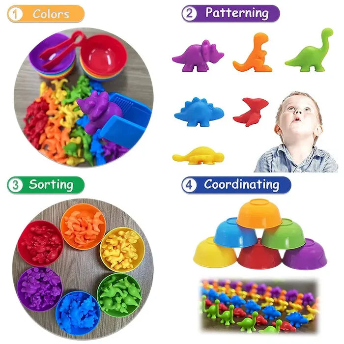 Montessori Animal Sorting Toys – Rainbow Learning Fun for Kids