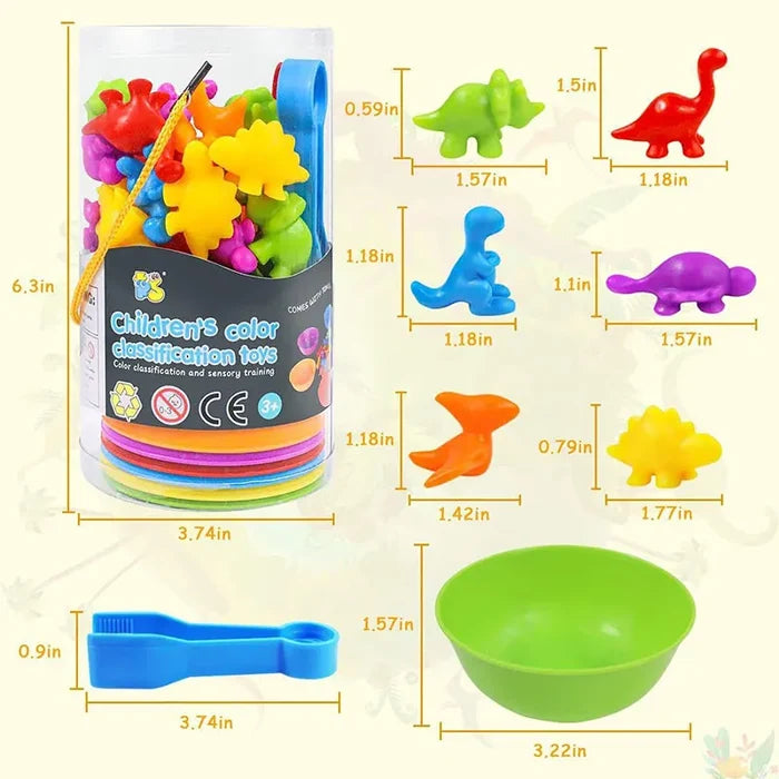 Montessori Animal Sorting Toys – Rainbow Learning Fun for Kids