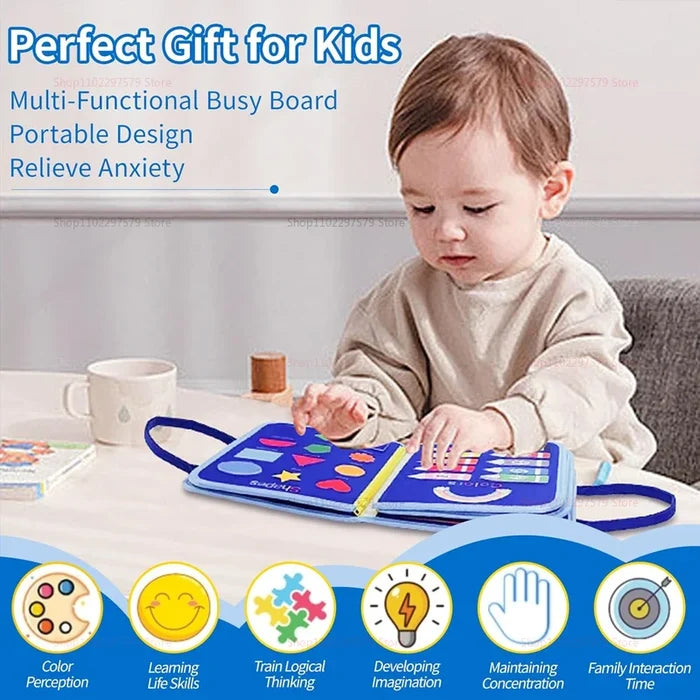 Montessori Busy Board for Kids – Learn Through Play