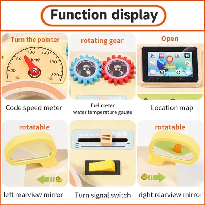Montessori Busy Board LED Toy – Sensory Learning Fun