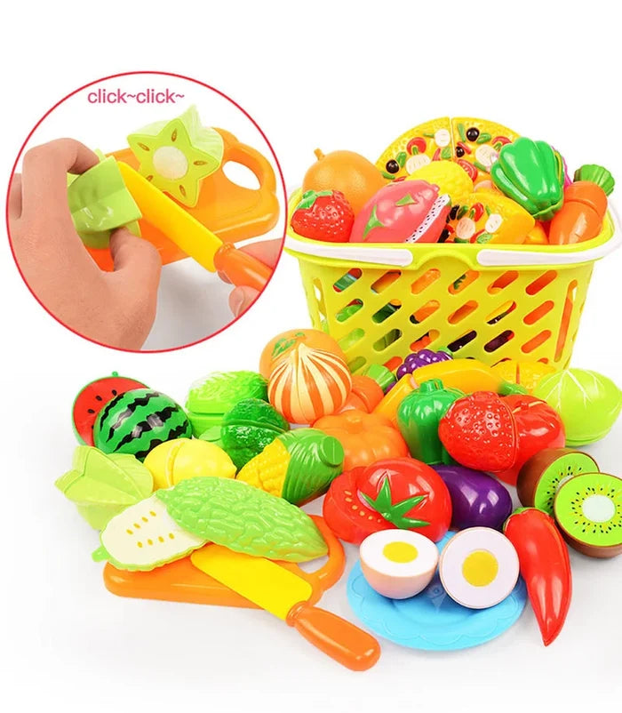 Montessori Fruit Cutting Toy Set for Creative Learning Fun
