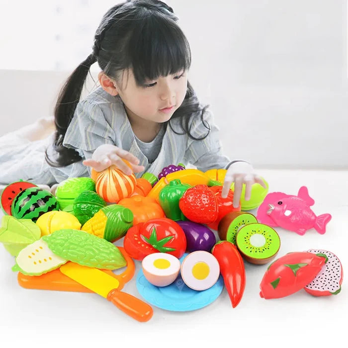 Montessori Fruit Cutting Toy Set for Creative Learning Fun