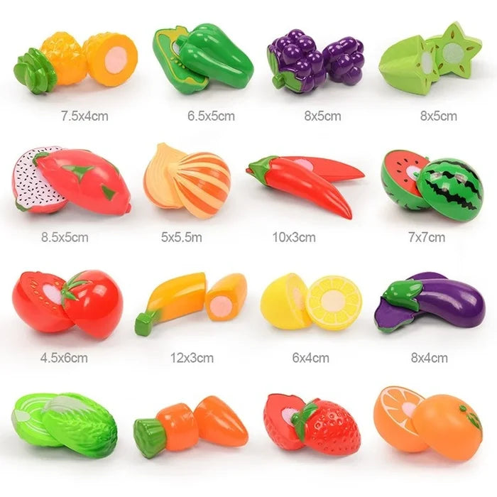Montessori Fruit Cutting Toy Set for Creative Learning Fun