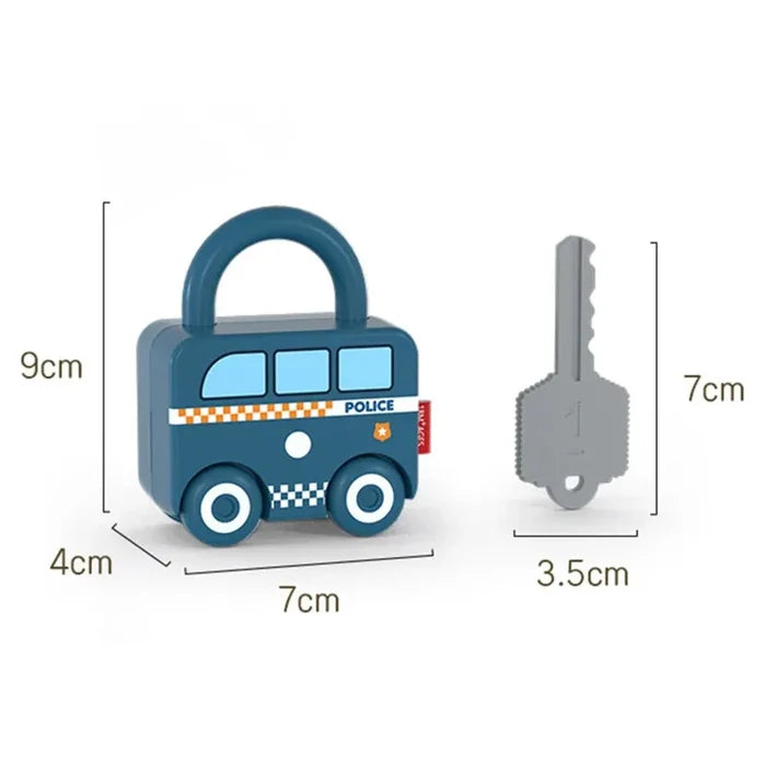 Montessori Lock & Key Toy – Number Learning & Sensory Fun