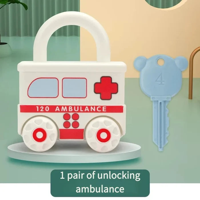 Montessori Lock & Key Toy – Number Learning & Sensory Fun