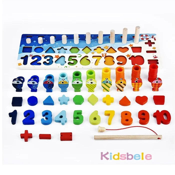 Montessori Math Toy Wooden Puzzle for Early Learning Fun