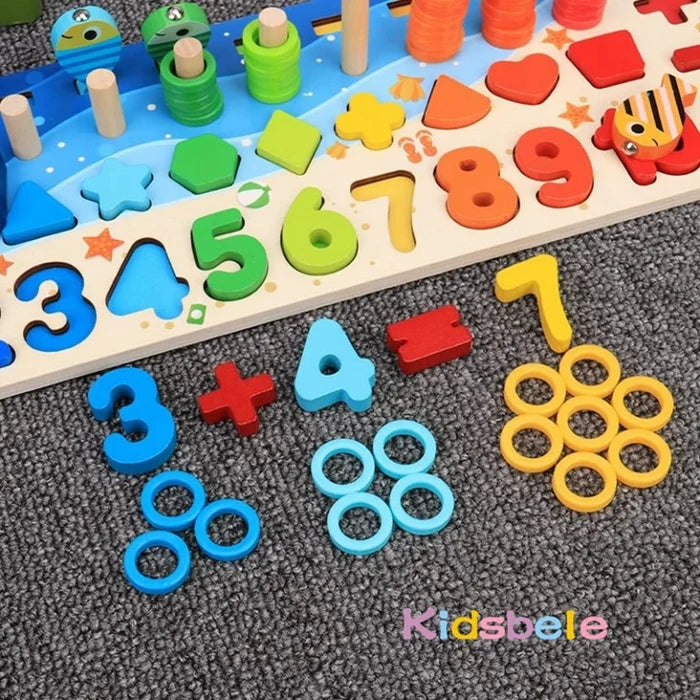 Montessori Math Toy Wooden Puzzle for Early Learning Fun