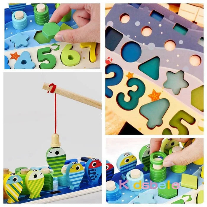 Montessori Math Toy Wooden Puzzle for Early Learning Fun