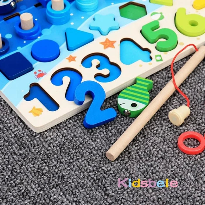 Montessori Math Toy Wooden Puzzle for Early Learning Fun