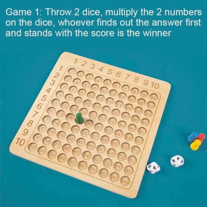 Montessori Multiplication Board Game for Fun Math Learning