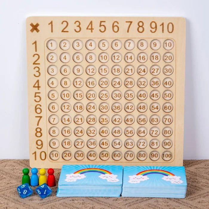 Montessori Multiplication Board Game for Fun Math Learning