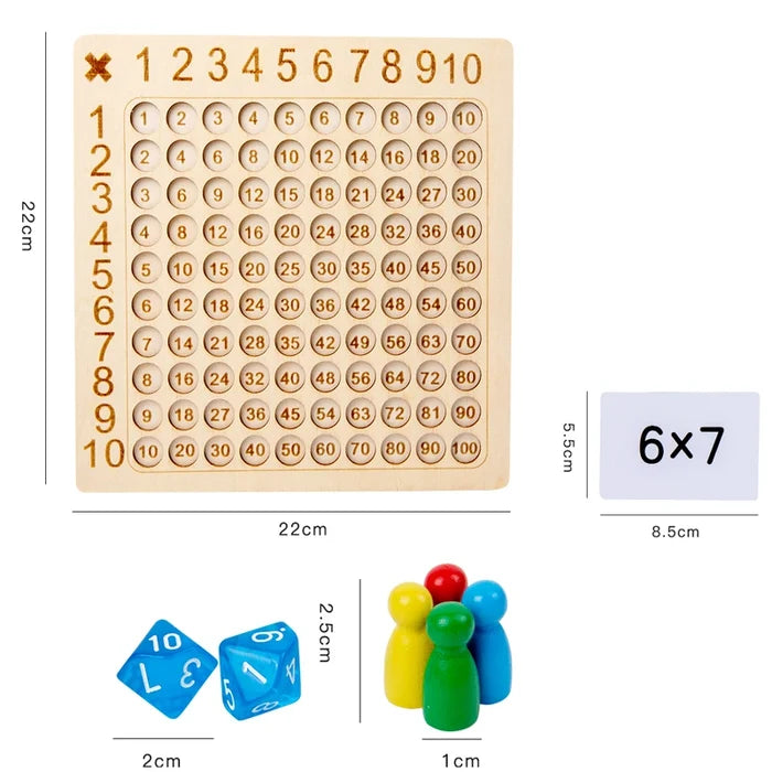 Montessori Multiplication Board Game for Fun Math Learning