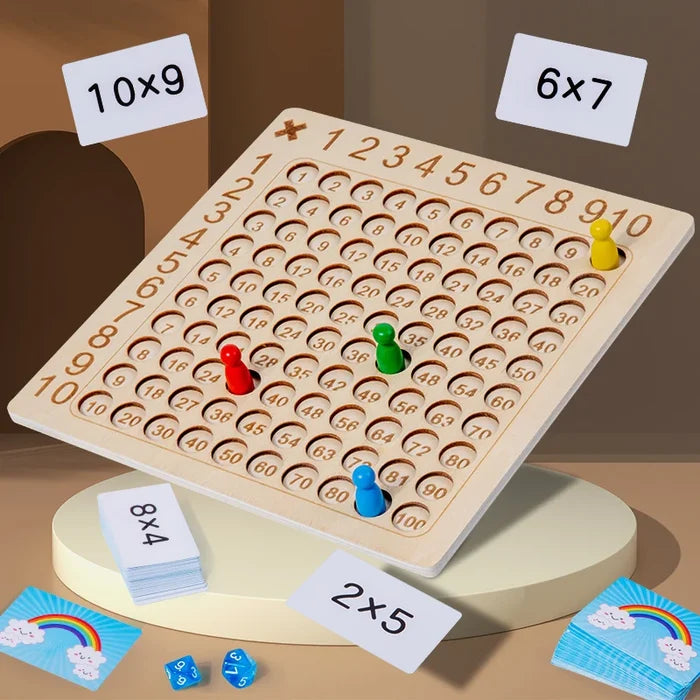 Montessori Multiplication Board Game for Fun Math Learning