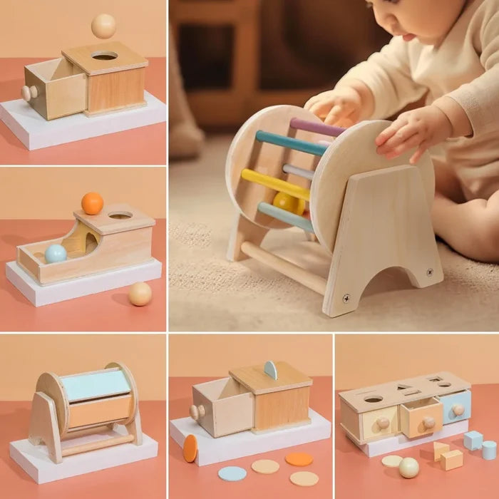 Montessori Wooden Ball Drop Toy – Early Learning Fun