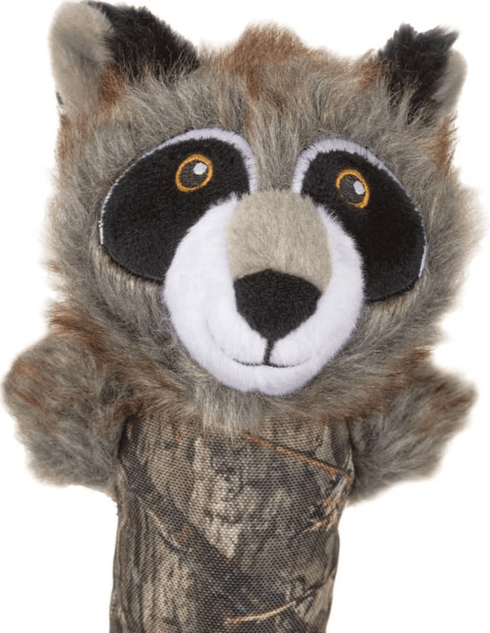 Mossy Oak Ballistic Long Body Raccoon Dog Toy CHEAPER THAN CHEWY - Glad Dogs Nation | ALL Profits Donated