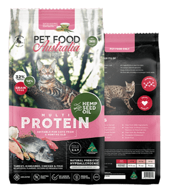 Multi-Protein Dry Cat Food — Kangaroo, Turkey, Chicken & Ocean Fish