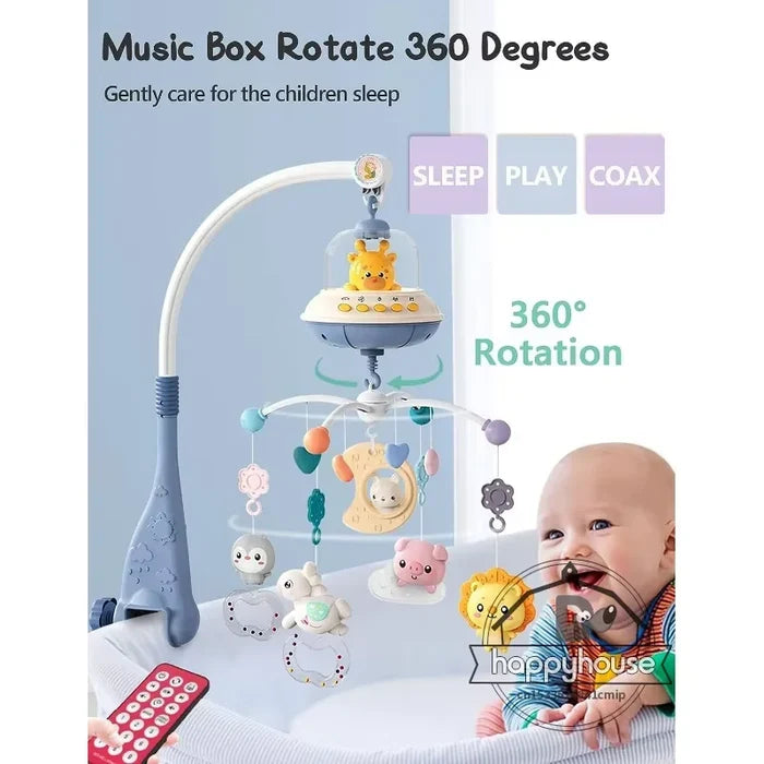 Musical Baby Crib Mobile – Lights & Soothing Projection