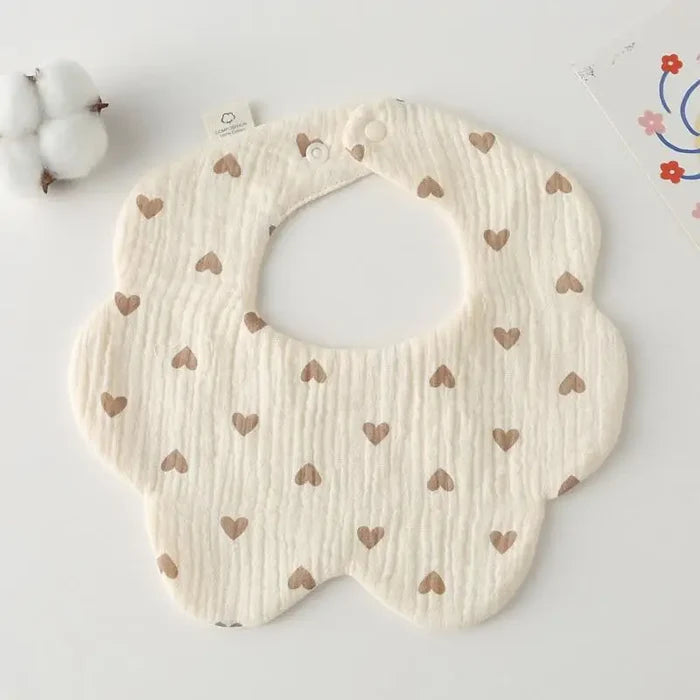 Newborn Baby Bib – Soft Drool Bandana for Mess-Free Feeding