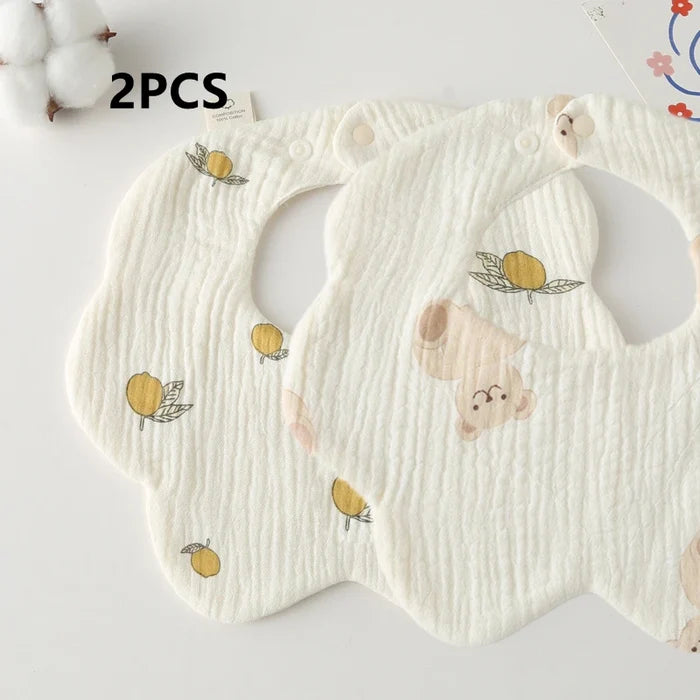 Newborn Baby Bib – Soft Drool Bandana for Mess-Free Feeding