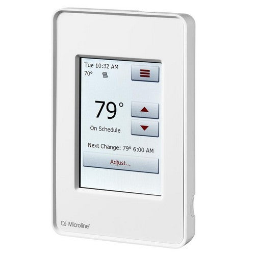 WiFi touchscreen thermostat for smart floor heating control