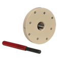 Oneway 4" Carbon Steel Faceplate 1½" - 8 TPI, #2398-0402
