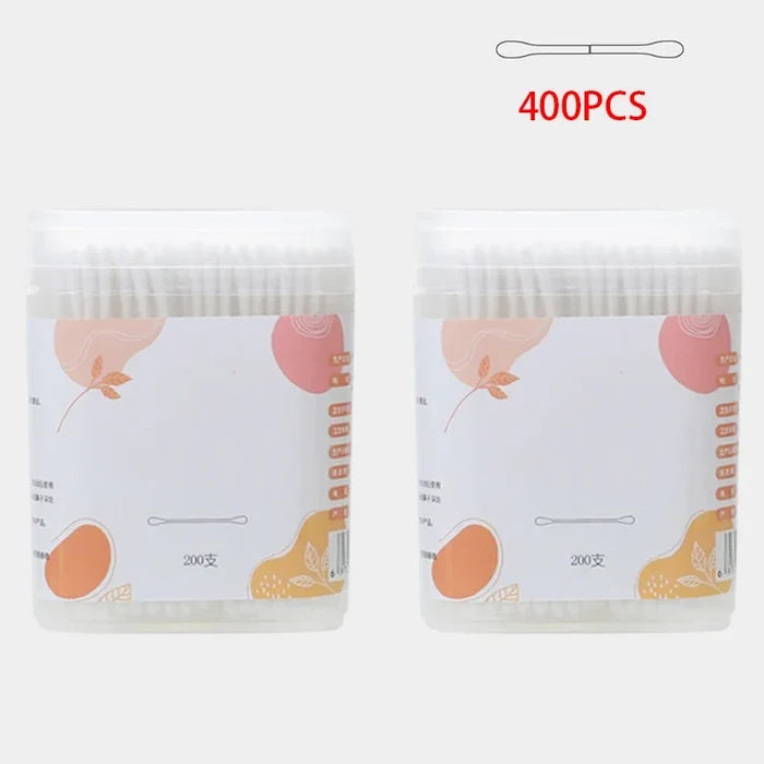 Organic Baby Cotton Swabs – 400PCS Safe & Gentle Care