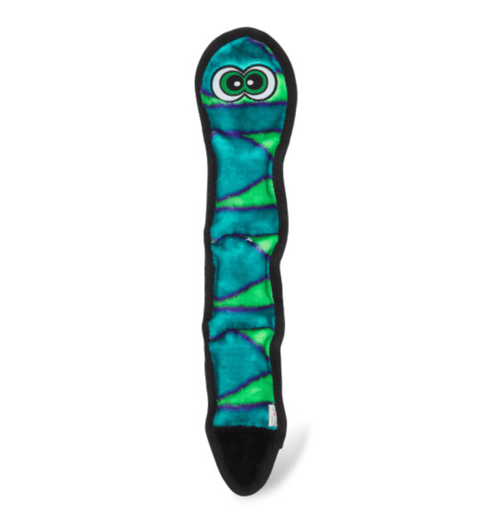 Outward Hound Durablez Snake Blue: Large 3 Squeakers, No Stuffing - Glad Dogs Nation | ALL Profits Donated