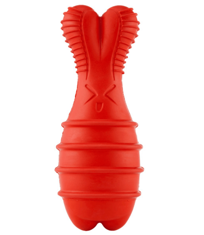Outward Hound Grunting Fetch Stick Red Bunny Dog Toy - Glad Dogs Nation | ALL Profits Donated