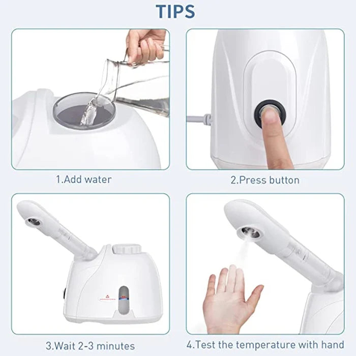 Ozon Facial Steamer – Deep Warm Mist Hydration Spa