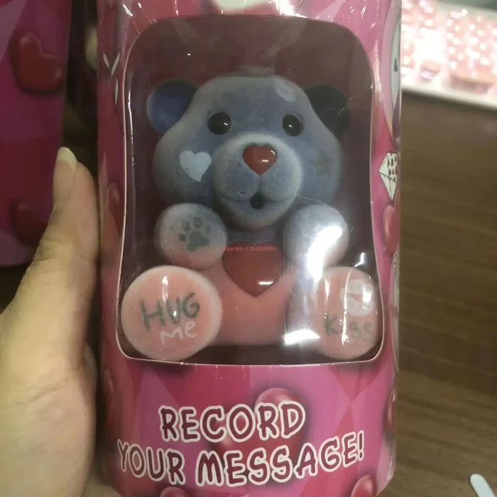Pacifier Love Teddy Bear Glow Plush Keychain – Cute Gift Set