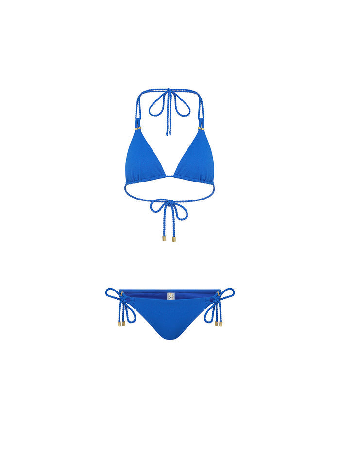 Palma bikini in morrocan blue by NAIA Beach  Luxury Swimwear SS26 The Golden Hour collection