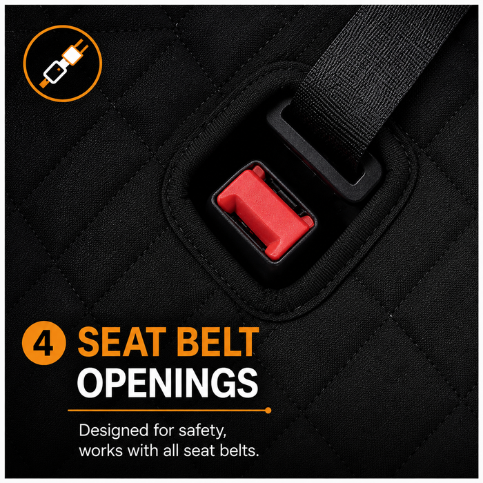 PawLuxe™ Premium Waterproof Dog Car Seat Protector