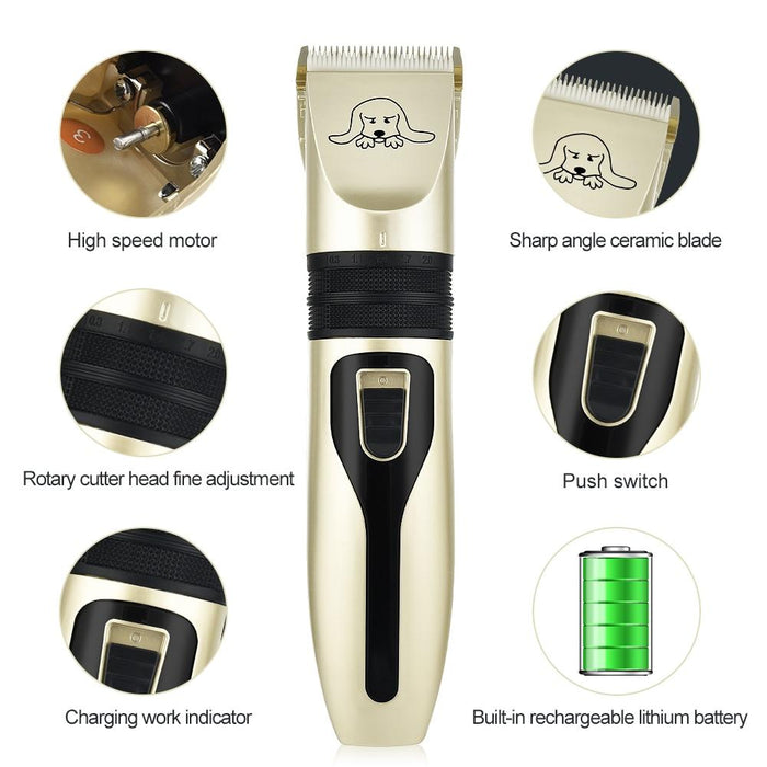 Pet hair clipper set
