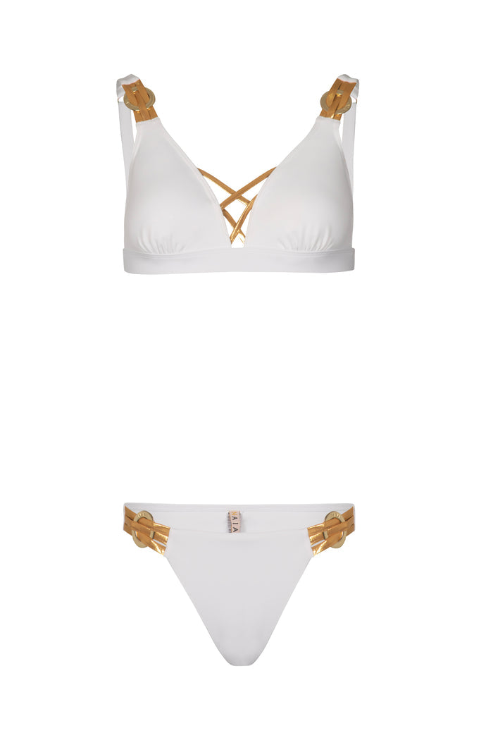 Phoebe Bikini Brief in White
