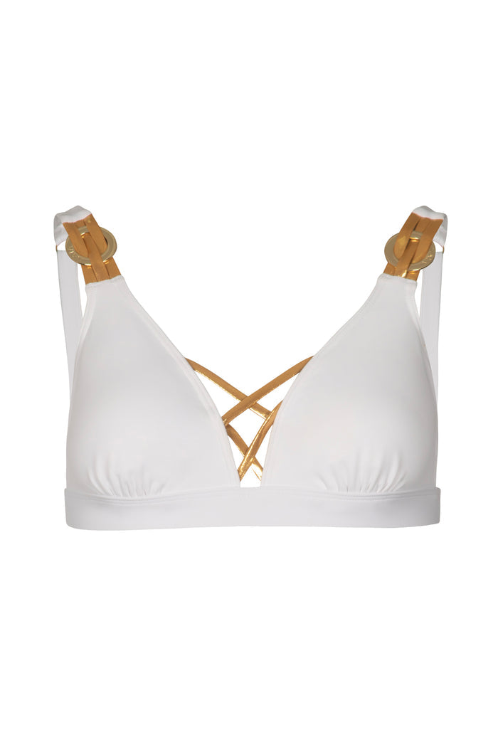 Phoebe Bikini Top in White