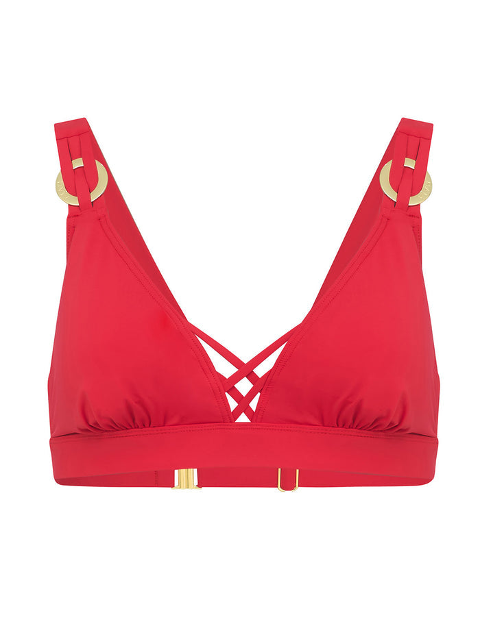 Phoebe bikini in fiery red    - SS26 The Golden Hour Collection NAIA Beach