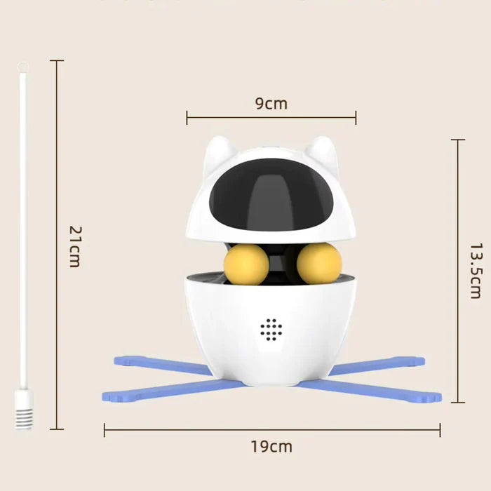 PlayInstinct – Robotic Cat Toy with Moving Feather