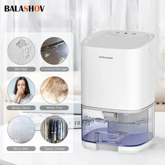 Portable Air Dehumidifier for Home – Quiet & Effective Moisture Control
